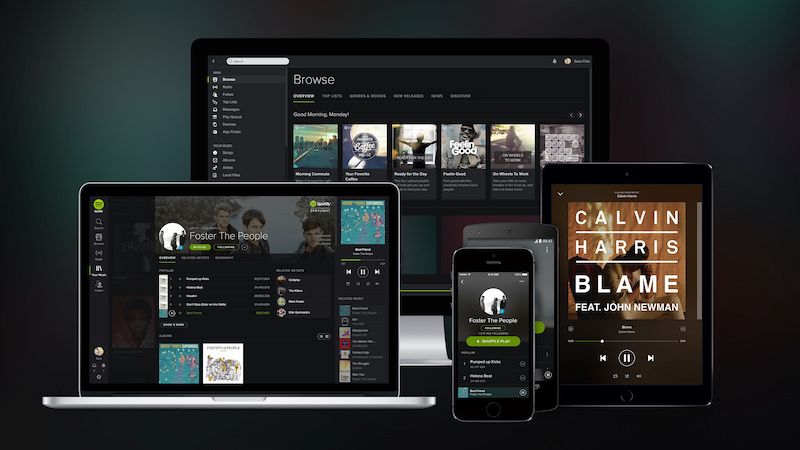 Spotify có thể hoạt động trên nhiều thiết bị thông minh