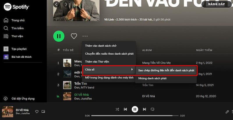 Tải nhạc không tính phí bên trên Spotify về máy