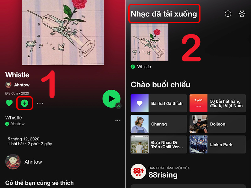 Tải nhạc bên trên Spotify về Smartphone 
