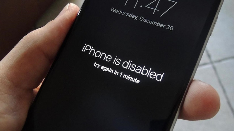 Tại sao điện thoại iPhone bị vô hiệu hóa