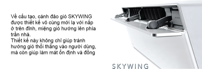 Thiết kế cánh Skywing mới mẻ, độc đáo.