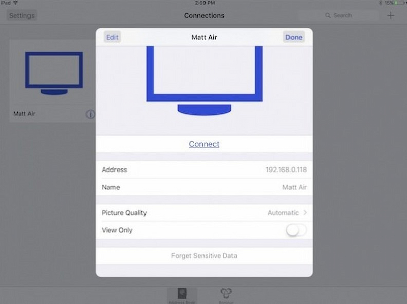 Thực hiện kết nối để điều khiển Macbook bằng iPhone