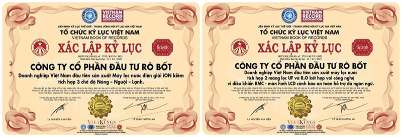 Thương hiệu Robot được xác lập kỷ lục về công nghệ lọc nước đột phá