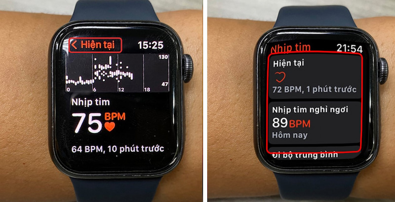 Xem lịch sử đo nhịp tim trên Apple Watch