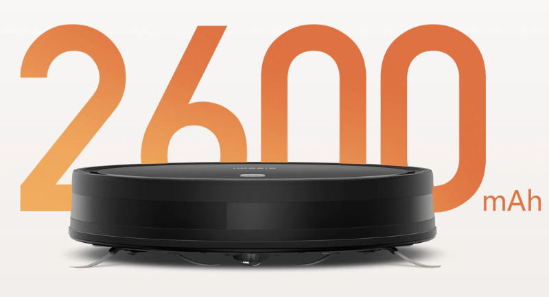 Xiaomi Vacuum E5 sử dụng viên pin dung lượng 2600mAh