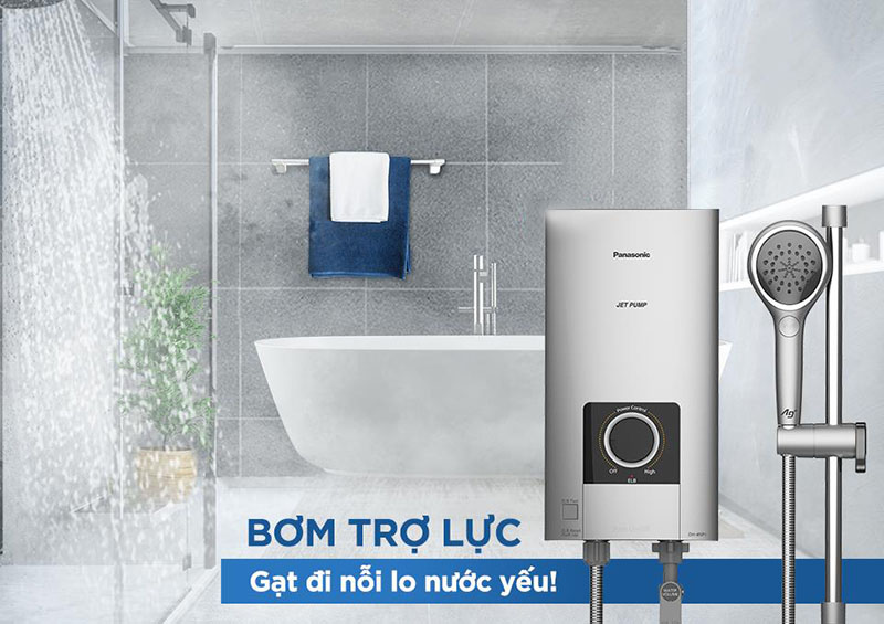 Bật bơm trợ lực khi nước yếu