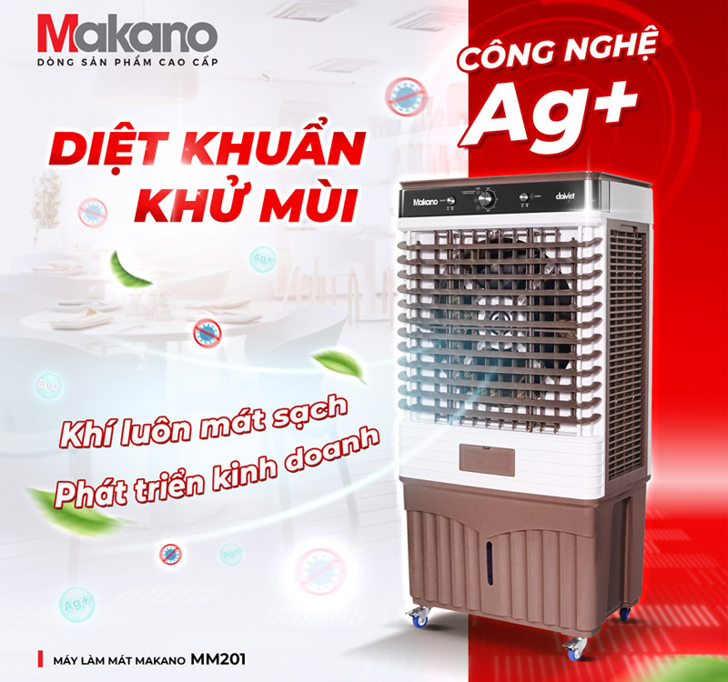 Makano MM201 có công nghệ diệt khuẩn Ag+