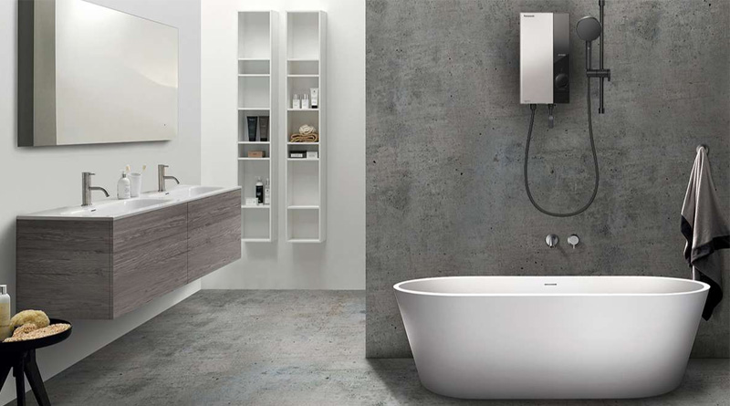 Máy Nước Nóng Trực Tiếp Panasonic DH-4US1VS tô điểm phòng tắm