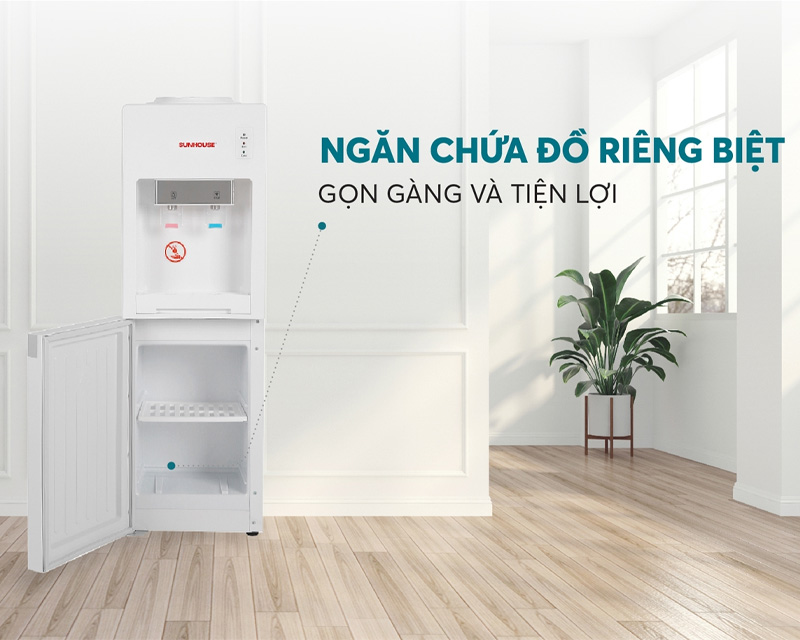 Ngăn chứa đồ riêng biệt tiện lợi 