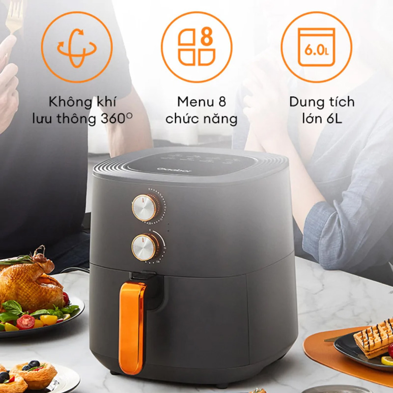 Nồi chiên không dầu Gaabor GA-M6A 6.0 Lít