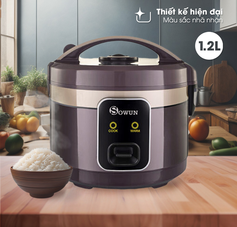 Nồi cơm điện Sowun SW 635 1.2 lít