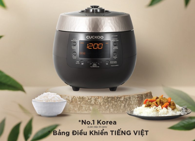 Nồi cơm điện tử áp suất Cuckoo CRP-R1000F/BKGBCRVNCV