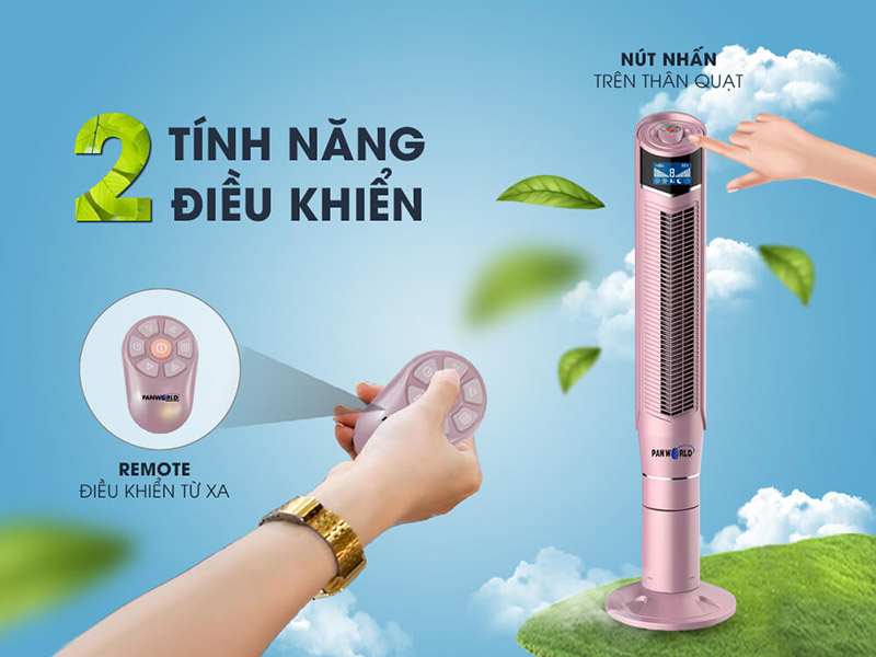 Quạt tháp có điều khiển từ xa