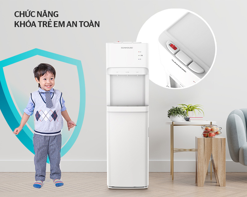 SHD9633 có chức năng khóa trẻ em