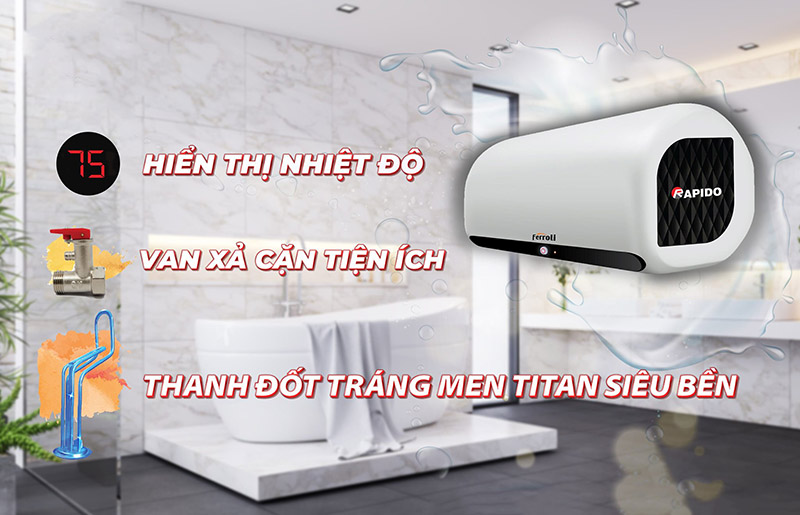 Thanh đốt tráng men Titan siêu bền