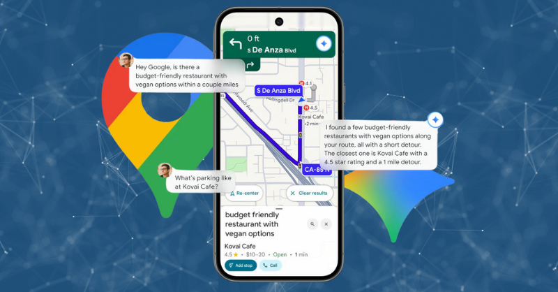 Google Maps tích hợp AI Gemini