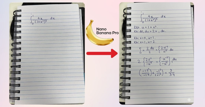 Hướng dẫn giải toán với Nano Banana Pro hiệu quả