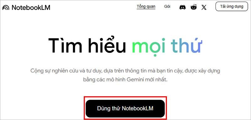 Đăng ký và đăng nhập NotebookLM