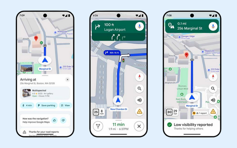 Google Maps dẫn đường theo địa danh thực tế