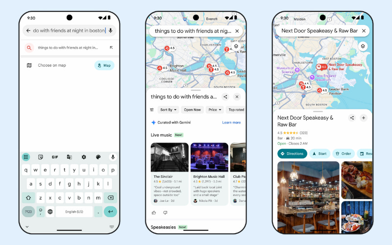 Google Maps tìm kiếm thông minh hơn nhờ AI