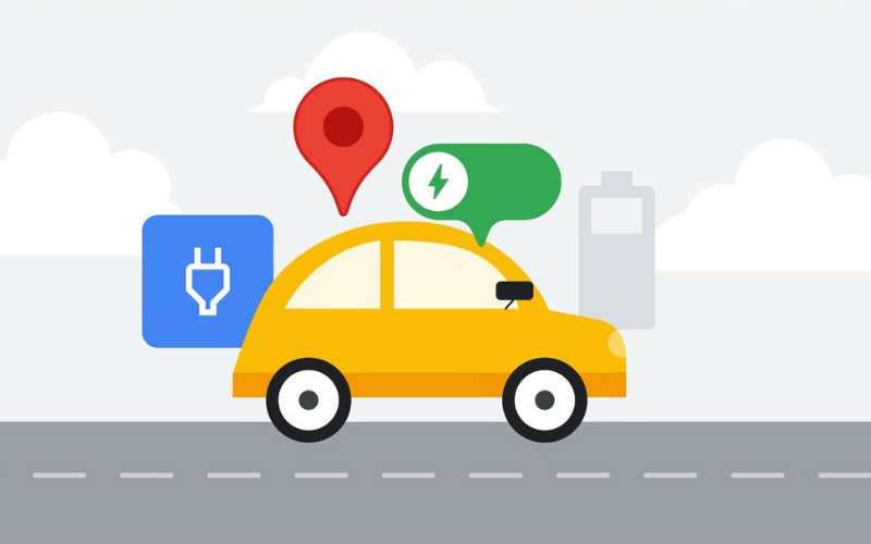Google Maps có thể tìm trạm sạc xe điện gần nhất