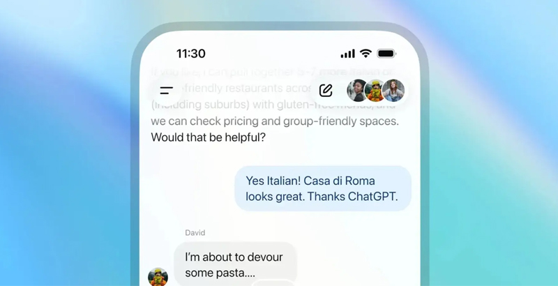 OpenAI đã công bố triển khai tính năng trò chuyện nhóm trên toàn cầu
