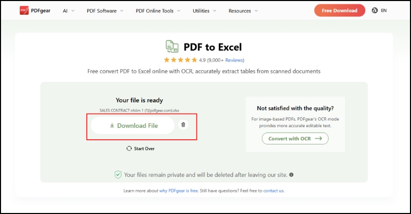 bạn nhấp chọn lệnh Download để tải về