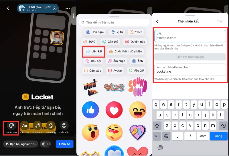Đăng link tài khoản Locket trên story cá nhân để tăng cơ hội kết bạn
