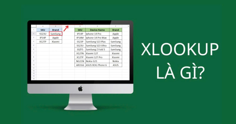 Hàm XLOOKUP trong Google Sheets