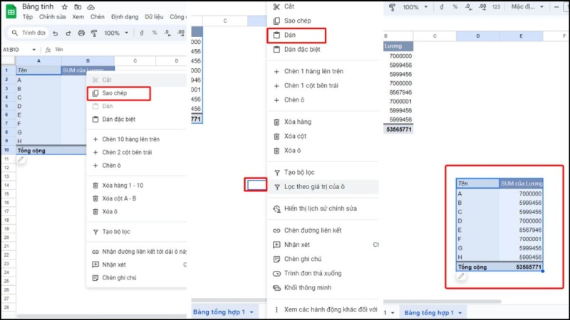 Điều chỉnh Pivot Table để phân tích theo góc độ khác