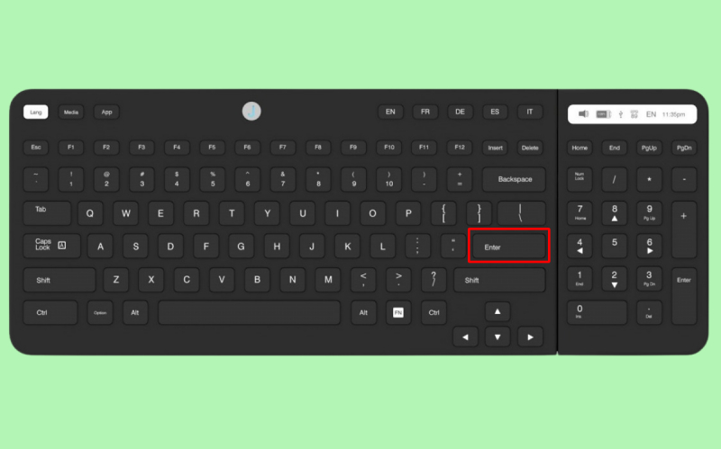 Phím Enter trên bàn phím dùng để xuống dòng trong Google Sheets