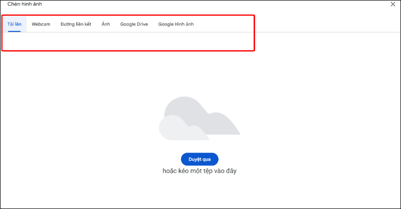 Lựa chọn nguồn tải ảnh phù hợp