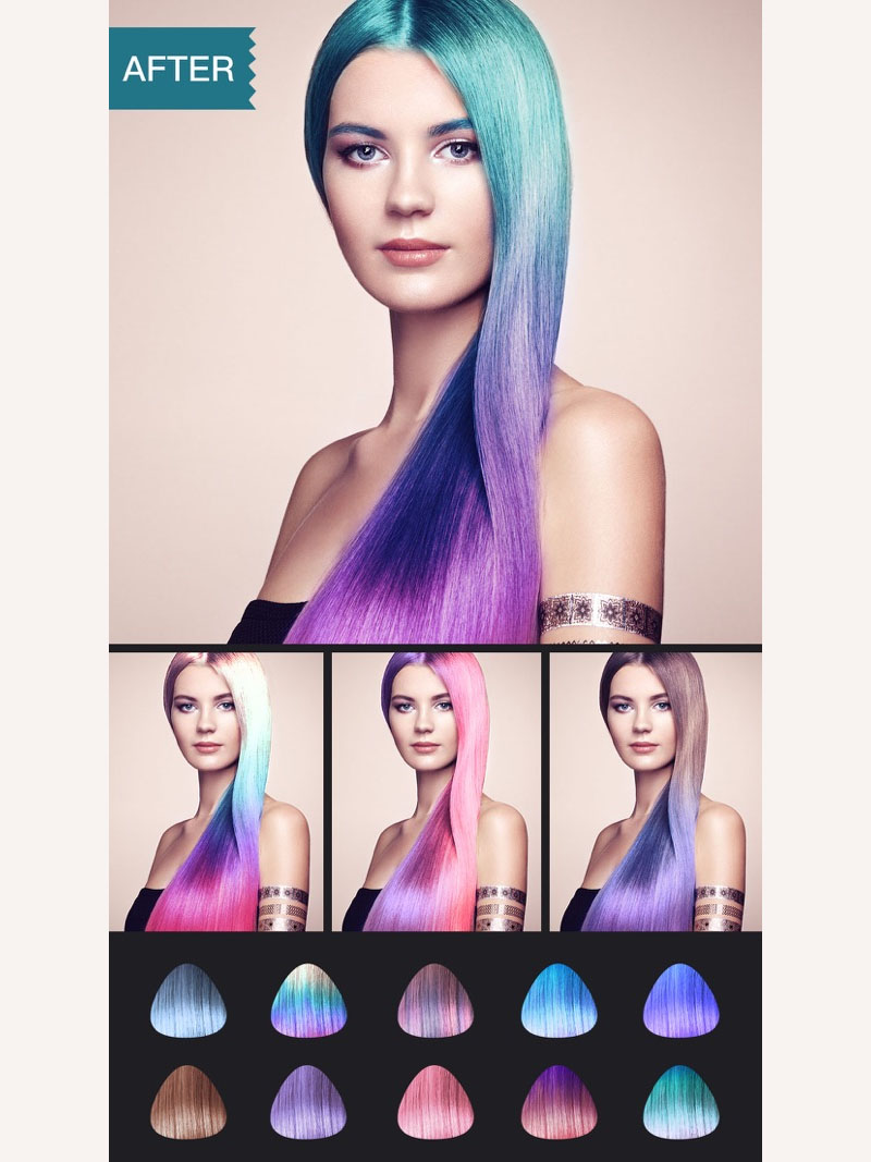 Chỉnh tóc trên Hair Color Dye sẽ làm người dùng hài lòng