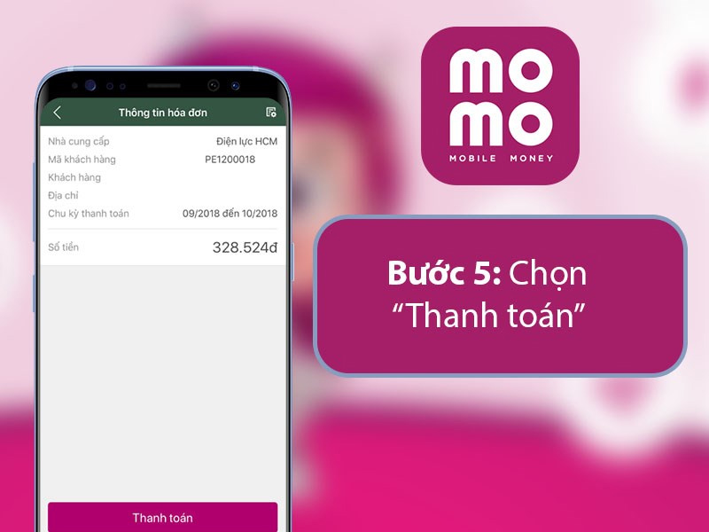 Chọn vào mục Thanh toán