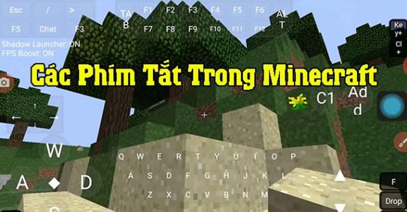 Có nhiều phím tắt trong game Minecraft trên PC