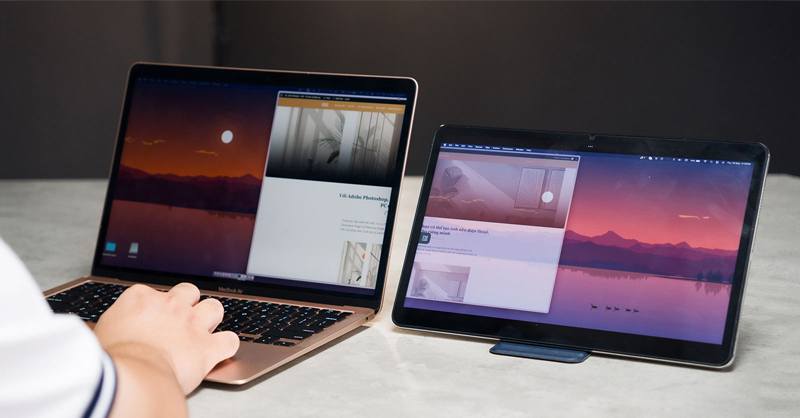 DeskIn cho phép dùng máy tính bảng hoặc điện thoại làm màn hình thứ hai