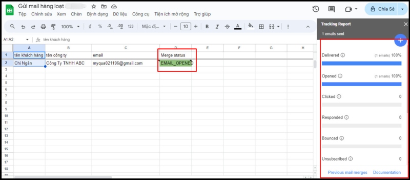 Theo dõi và đánh giá chiến dịch bằng YAMM