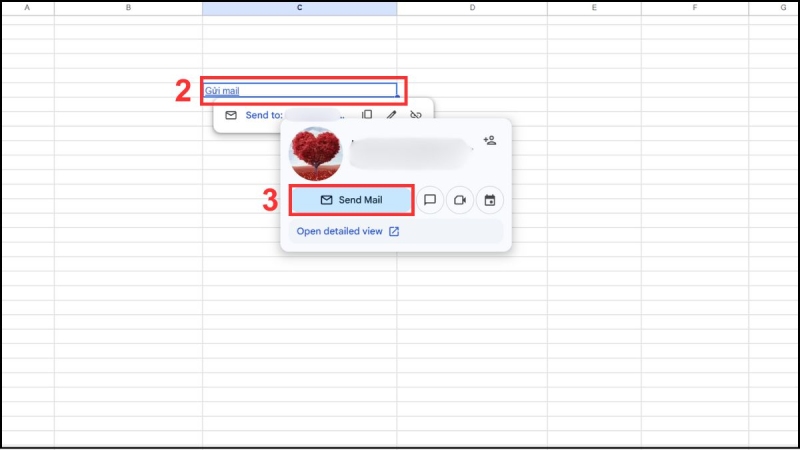 Mở nhanh cửa sổ soạn email từ Google Sheets với hàm HYPERLINK