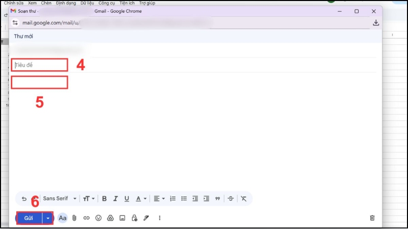 Thao tác soạn mail nhanh chóng