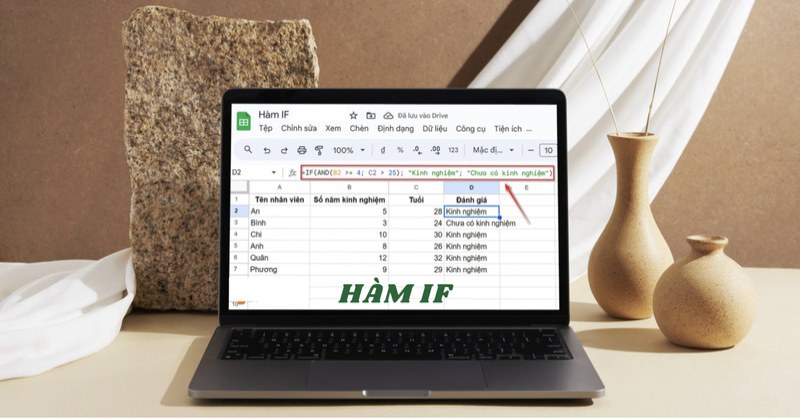 Cách sử dụng hàm IF trong Google Sheets
