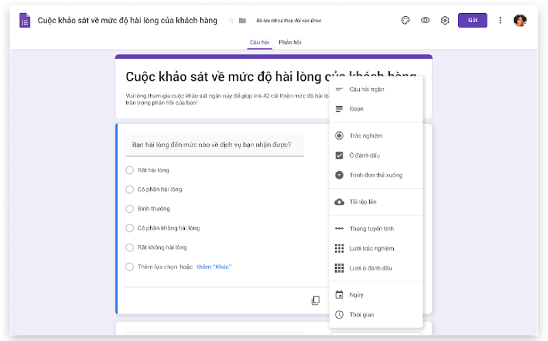 Kết hợp Google Sheets với google form