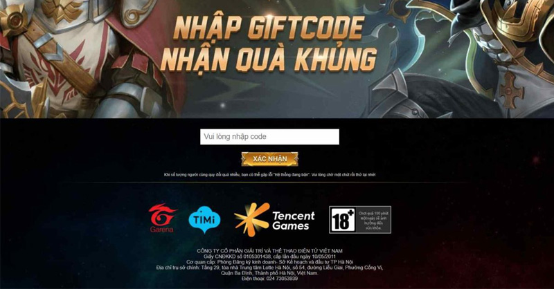 Nhập code Liên Quân mang đến các phần thưởng thú vị