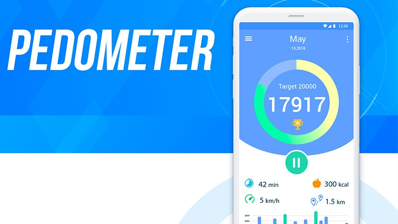 Phần mềm đếm bước chân Pedometer - Simple Count Steps