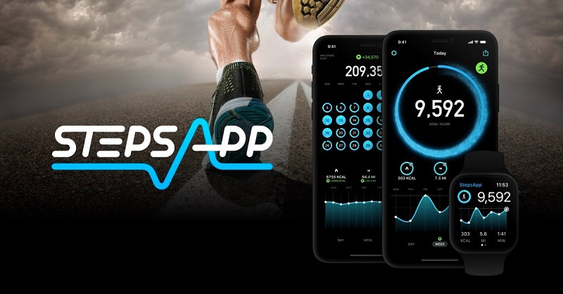 StepsApp hỗ trợ quá trình tập luyện và theo dõi sức khỏe của người dùng