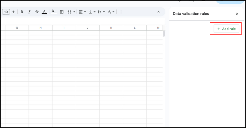 nhấp chọn Add rule (thêm quy tắc)