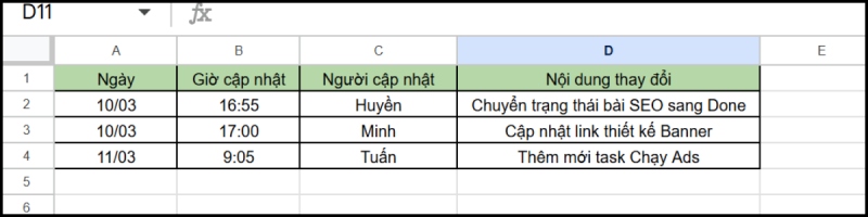 Thiết lập quy trình tự động cập nhật 1 lần/ngày