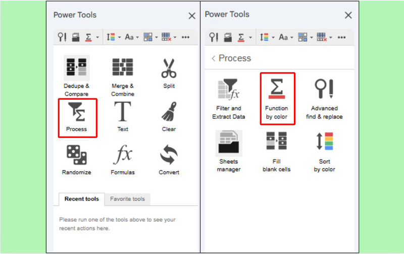 Chọn Function by Color