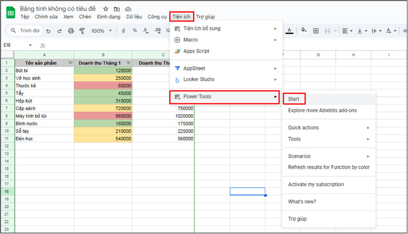 Khởi chạy Power Tools