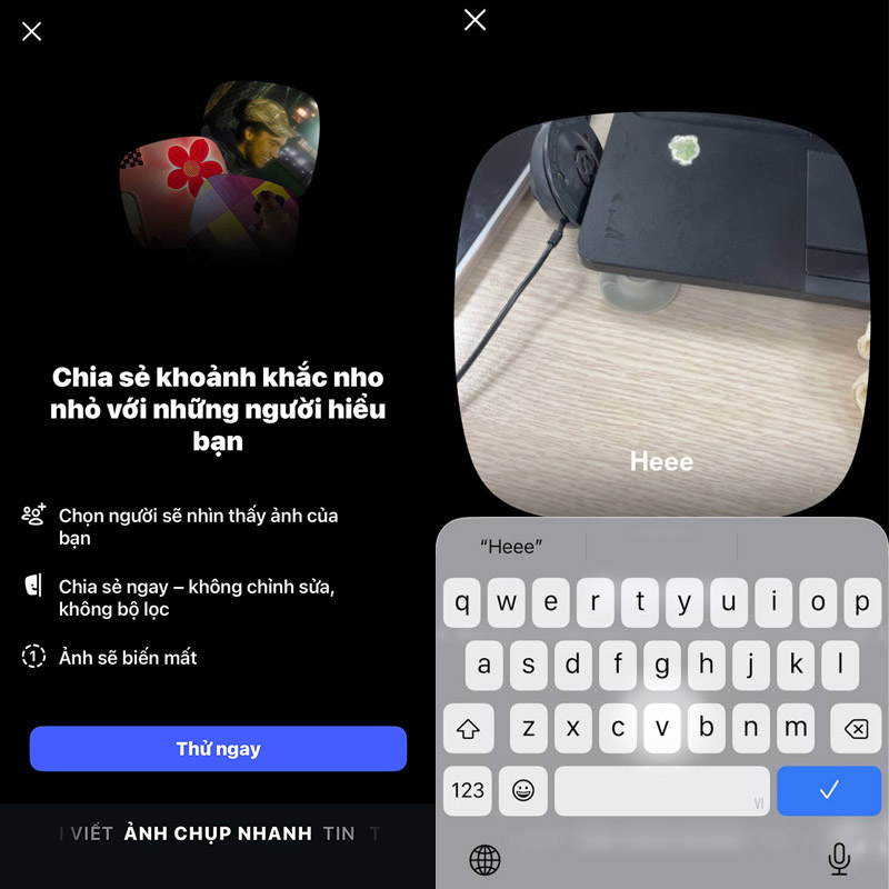 Chụp ảnh và bắt đầu viết ghi chú