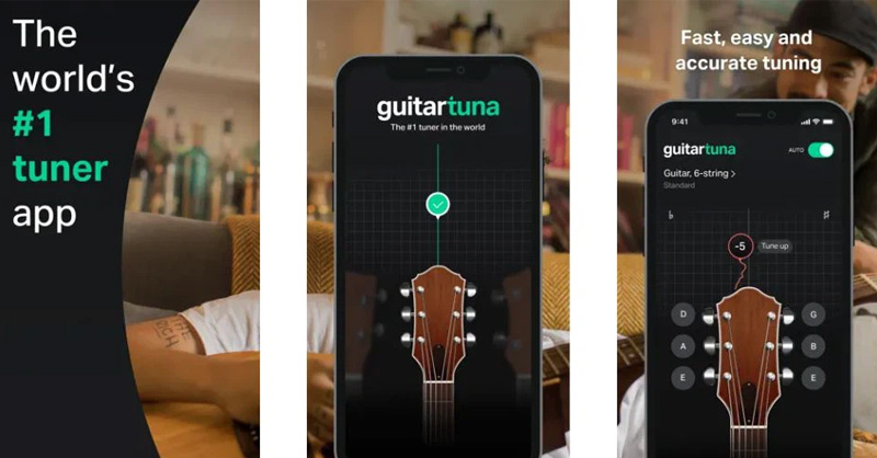 Ứng dụng GuitarTuna giúp bản nhạc trở nên hoàn hảo hơn